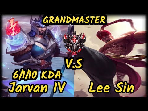 Djoko (JARVAN IV) vs LEE SIN - 6/1/10 KDA JUNGLE GAMEPLAY - EUW Ranked GRANDMASTER