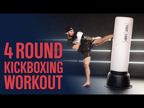 4 Round Kickboxing l At Home Workout With Aaron