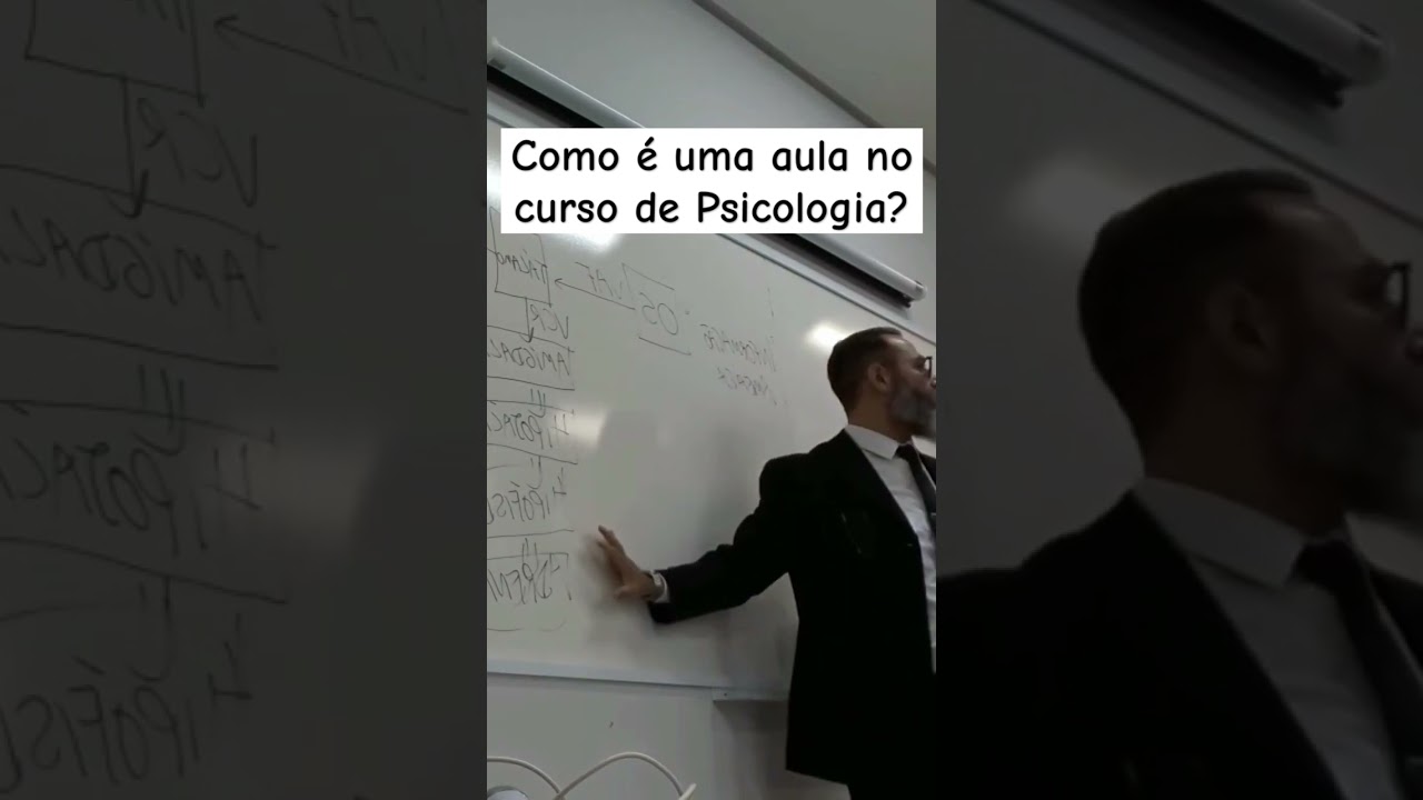 Exemplo de como é uma aula no curso de Psicologia #psicologia #neuropsicologia #aula