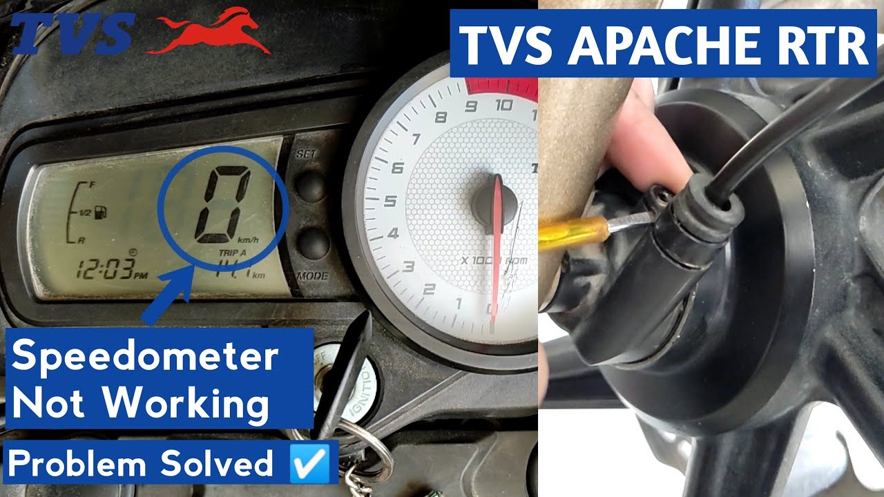 TVS Apache Speedometer Not Working : 160/180 [Detailed Guide]