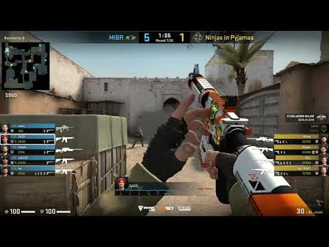 CS:GO POV Demo MIBR TACO (27/15) vs NiP (de_dust2)