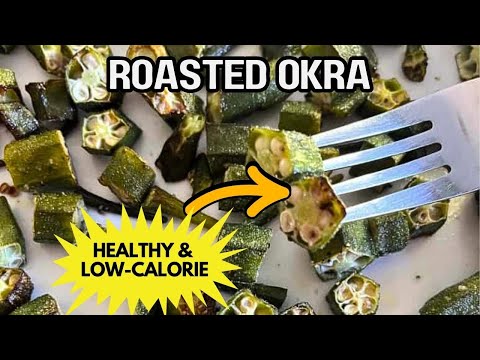 CRISPY Roasted Okra Recipe 🔥 No slime, just CRUNCH! Healthy Veggie Side Dish in Minutes ✨