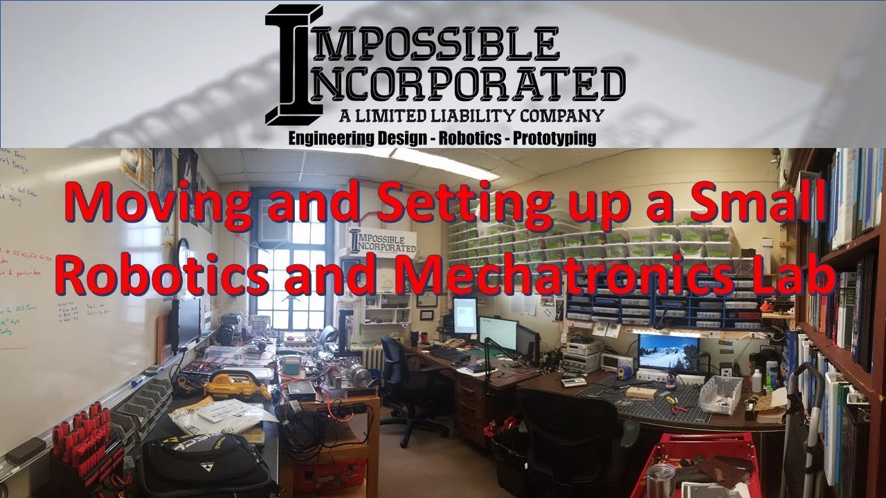 How to Setup a Robotics and Mechatronics Lab in a Small Room: Time-lapse, Organization, and Tour