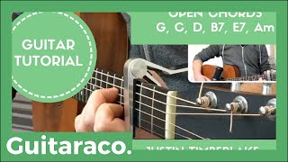 Morning Light - Justin Timberlake &amp; Alicia Keys // Song Lesson Guitar Tutorial (Open Chords &amp; fills)