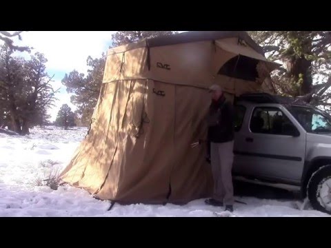 CVT Rooftop Tent Full Set Up - Cascadia Vehicle Tents Roof Top Tent with Annex