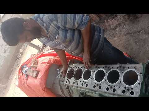 Volvo Penta tad 740 liner installation by GBPOWER engineering work's Karachi Pakistan