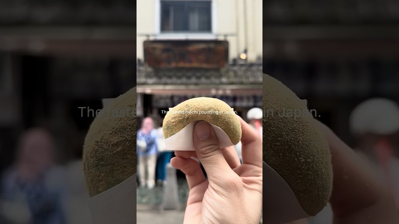 The fastest mochi pounding in Nara, Japan #japan #nara