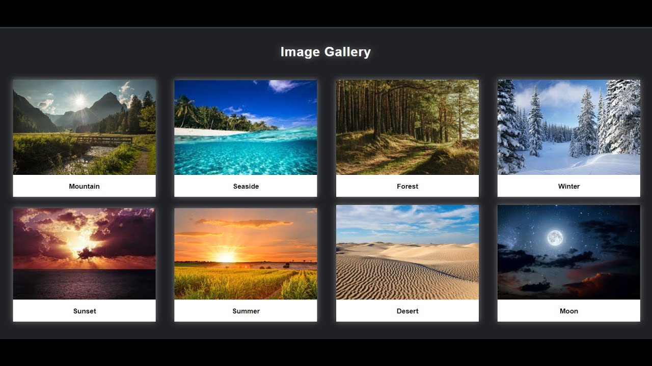 How To Create Image Gallery Using HTML & CSS | IT World | #imagegallery #html5 #css3 #coding