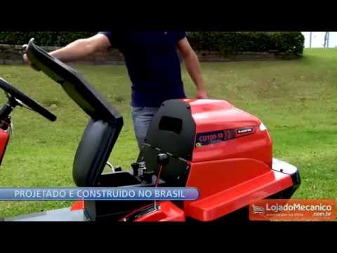 Cortador de Grama Dirigível Trotter CD-100 16,5HP 4 Tempos a Combustão - Video