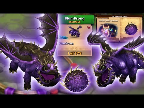 PlumProng - 2022 Fall Festival of Lights Reward - Titan Mode Max Level 175 | Dragons: Rise of Berk