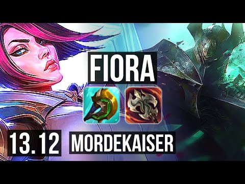 FIORA vs MORDEKAISER (TOP) | 900+ games, 3/2/8 | NA Master | 13.12