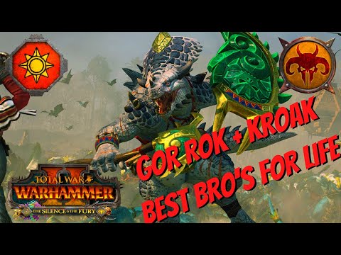 Gor Rok Guards Lord Kroak. Best Bro's For Life. Lizardmen Vs Beastmen. Total War Warhammer 2, MP