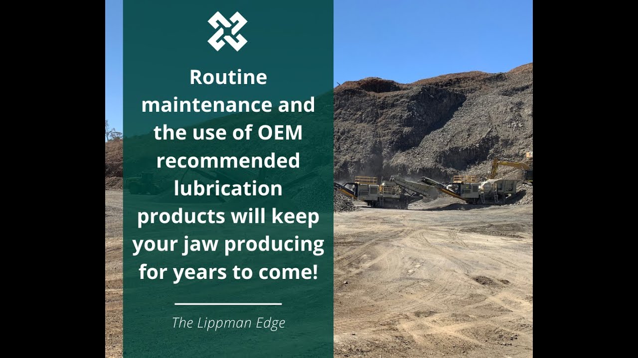 Lippmann Jaw Crusher Maintenance