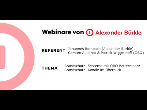 Brandschutzsysteme mit OBO Bettermann Brandschutzkanäle im Überblick