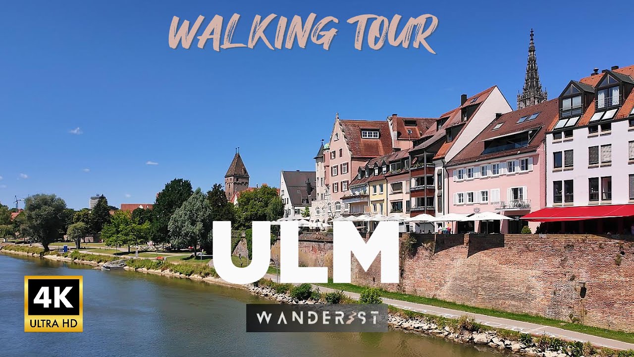 Immersive street-level walking tour through Ulm Munster, France, showcasing authentic urban landscapes, local architecture, and the vibrant atmosphere of the city's neighborhoods