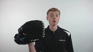 Video thumbnail: Easton Stealth Pro 12.5" Fastpitch Softball Glove: STFP1250BKWH