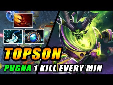 Topson MID Pugna 22 Kills in 21 Mins! Pure Ownage TI Winner - Dota 2