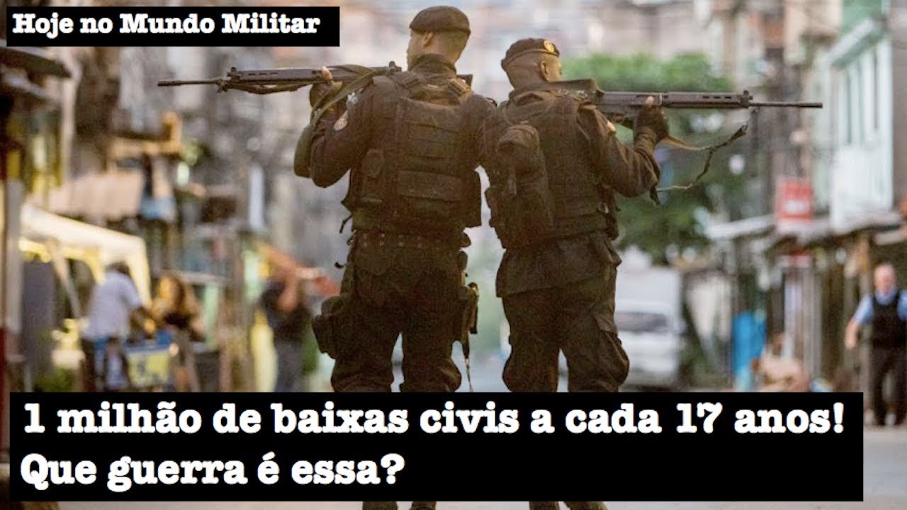 1 milhão de baixas civis a cada 17 anos! Que guerra é essa?