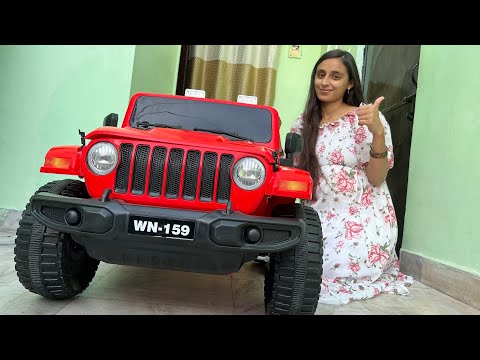 RC Jeep Wrangler Unboxing & Testing | The Power Wheels Ride On Jeep | Shamshad Maker 🔥🔥