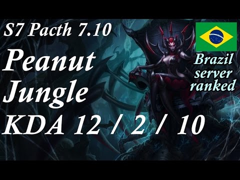 S7 Peanut  Jungle Elise vs Skarner  KDA 12 / 2 / 10 --  Patch 7.10  BR ranked