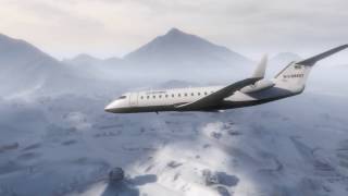 空からロスサントスの銀世界