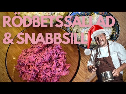 MICKES JULSTÖK - Rödbetssallad och snabbsill till julbordet!