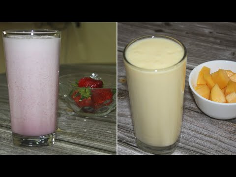 Summer milkshakes | Mango Milkshake | Strawberry milkshake | Easy milkshake recipe