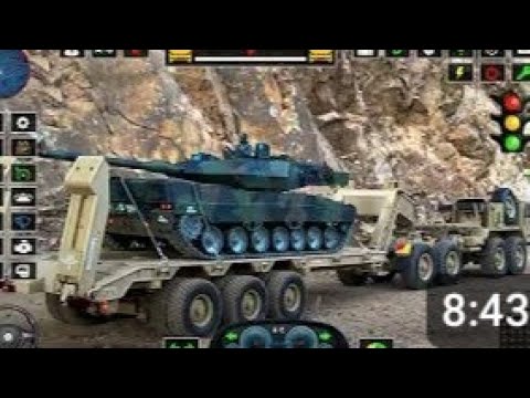 Army Cargo Truck Driving Simulator 3d - offroad military missile 