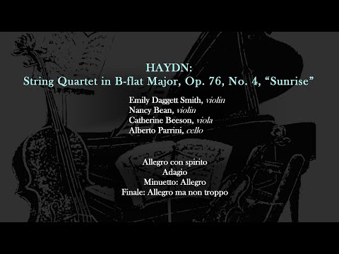 Lenape Chamber Ensemble - July 20, 2019 Gala: Haydn String Quartet in B-flat Major, Op. 76, No. 4