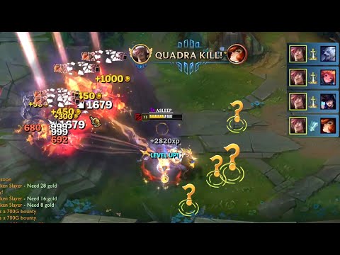 INSANE ONESHOT (Sett 1v4 One-Shot, GangPlank 1v5 One Shot Pentakill...)