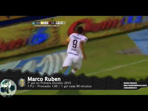 Gol Marco Ruben - Rosario Central 1 Vs Colón 1 - Primera División 2015
