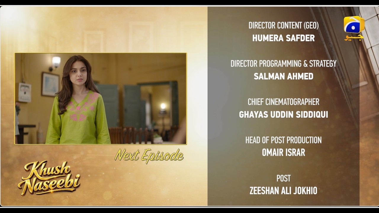 Khush Naseebi Episode 29 Teaser - 20th April 2026 - HAR PAL GEO