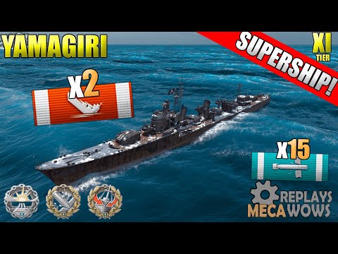 YAMAGIRI 256 K DMG , 2952 Base PD | World of Warships Gameplay 4k