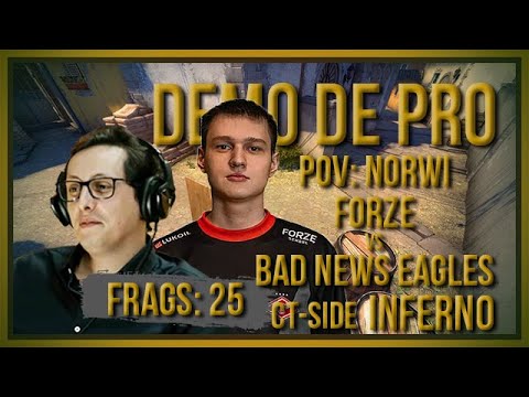 [PT] zorlaK Analisa: PoV NORWI - FORZE vs BAD NEWS EAGLES -  INFERNO (CT-SIDE) [Demo de Pro]