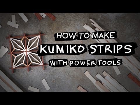 How To | Make Kumiko Strips with Power Tools – DIY Woodworking Tutorial