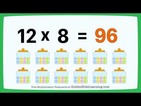 Multiplication Concept Multiply by 12 | Times 12 Table | Golden Kids Learning