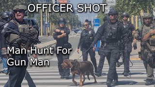 Massive Man Hunt for Homeless Man who Shot Officer and  is Wanted for Shooting 2 Teens