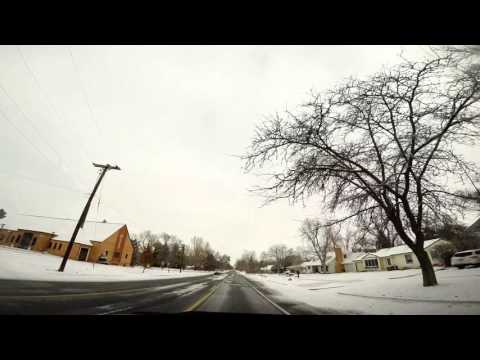 Evans - Greeley Colorado 4K video winter driving tour
