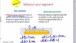 Matematica clasa VI: Figuri și corpuri geometrice. Lectia 2: Semidreapta.