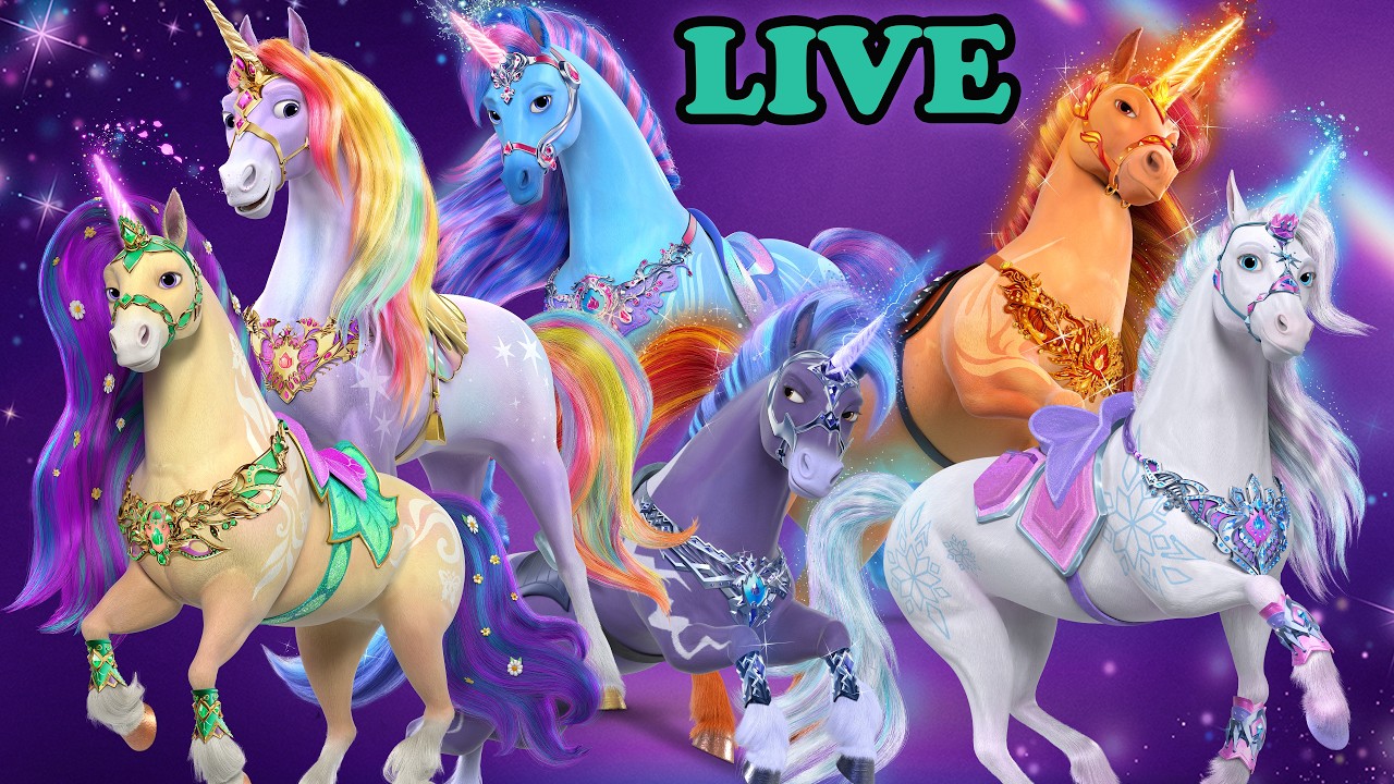 🔴 Unicorn Academy LIVE 🦄  Unicorns and Non-Stop Magic!