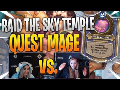 RAID THE SKY TEMPLE | New Mage Quest VS. Slysssa [Hearthstone: SAVIORS OF ULDUM]