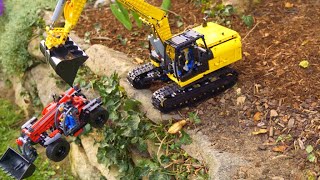 LEGO® Technik Figur testet Mould King Bagger! Offroad BAGGERN im Gelände! 13112 Linkbelt Bagger