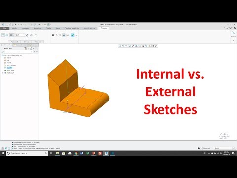 Creo Parametric - Internal vs External Sketches