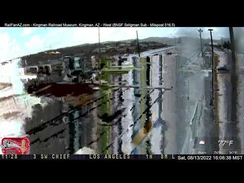 RailFanAZ - Kingman Railroad Museum, Kingman, AZ | BNSF Seligman Sub, MP 516.5 - West