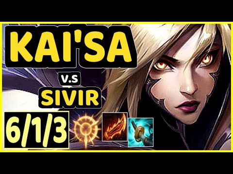 STIXXAY (KAI'SA) vs SIVIR - 6/1/3 KDA BOTTOM ADC CHALLENGER GAMEPLAY - NA