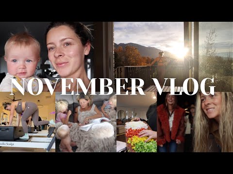 NOVEMBER VLOG { fall cooking, mom life, brand trip }