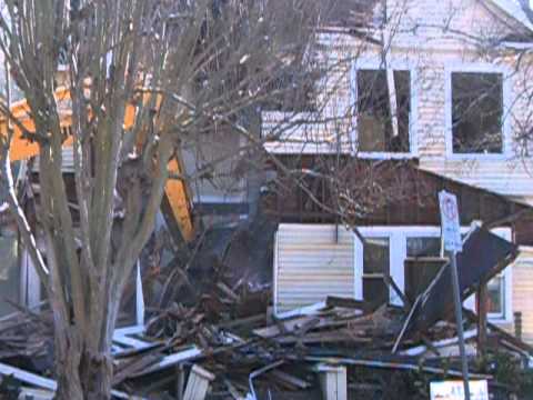 House demolition on Indiana Street