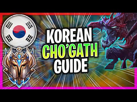 WHEN A KOREAN CHALLENGER PLAYS CHO'GATH TOP! | CHALLENGER CHO'GATH GUIDE