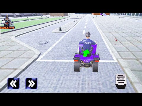 US Police limousine Car Quad Bike Transporter - Best Android Gameplay