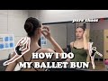 BALLET BUN TUTORIAL 🤪🩰 #ballerina